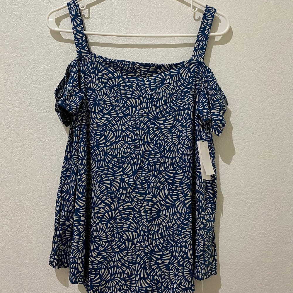 Always A-Line Cold-Shoulder Top